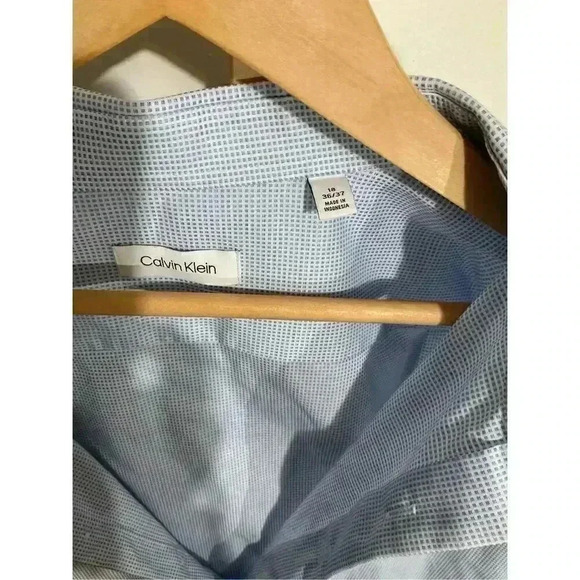 Calvin Klein Shirts Infinite Wrinkle Free/Slim Tall/Stretch/ Flex Collar Checker - Picture 5 of 7